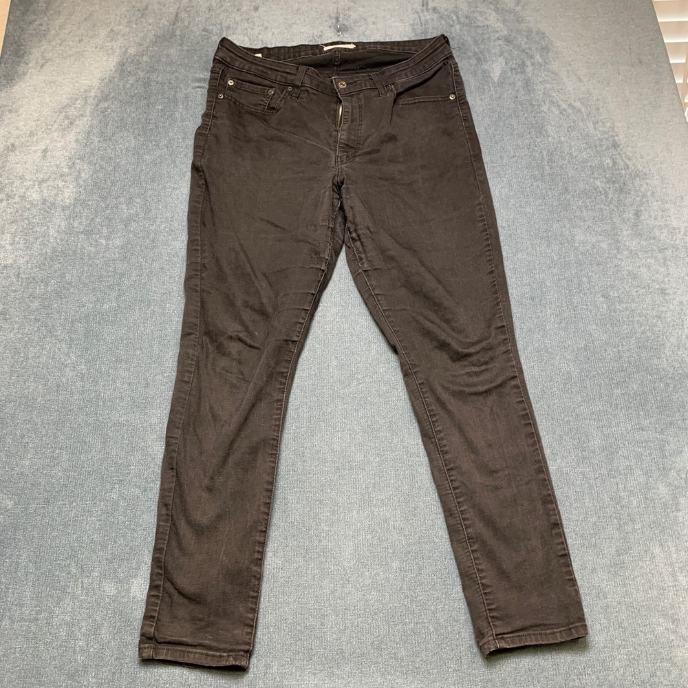 Levi's 721 Skinny Jeans Men 33 Black Denim Americana Comfort High Rise 5-Pockets